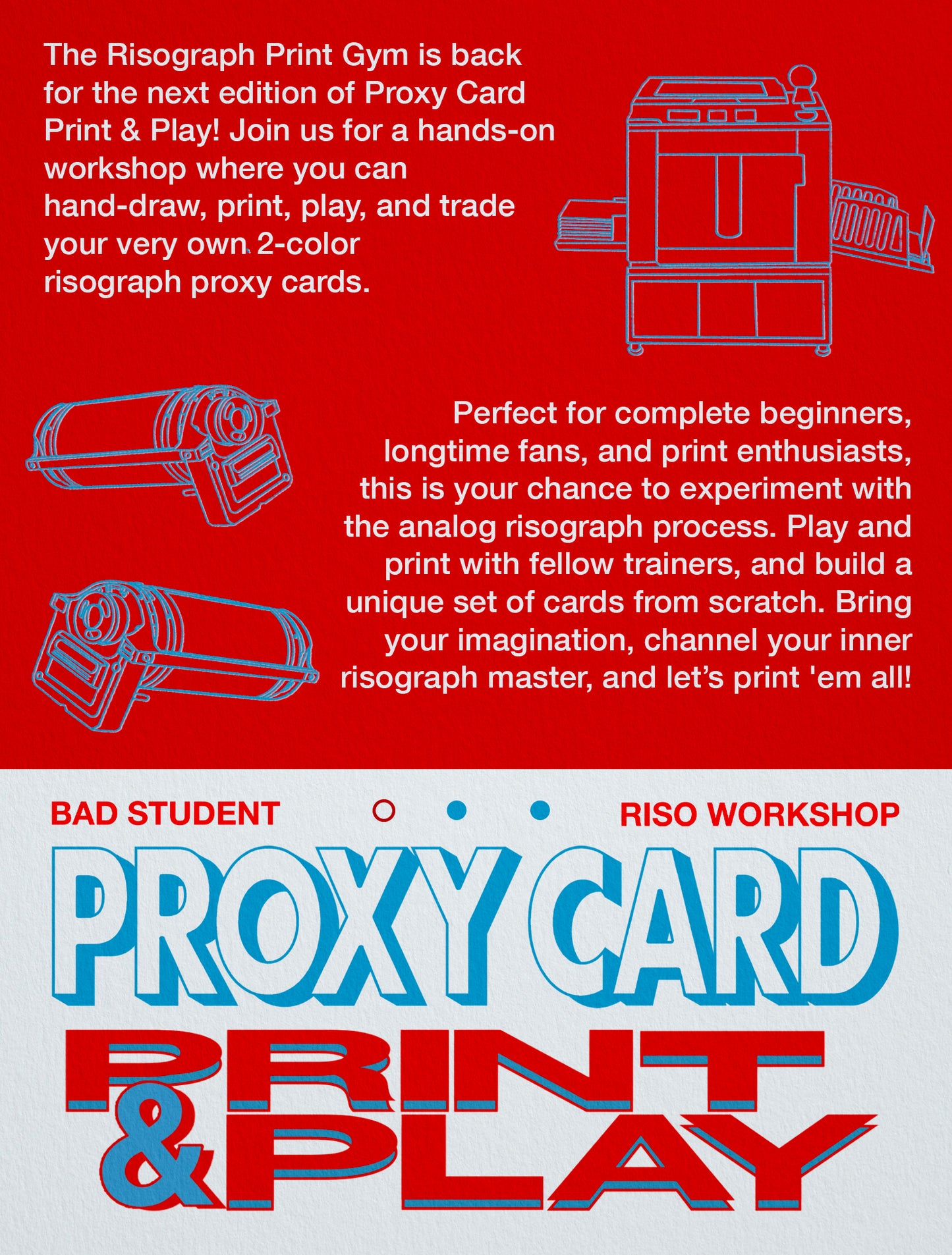Proxy Card Print & Play Risograph Workshop